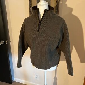 L.L. Bean Olive Green Women's Crew Neck Sweater